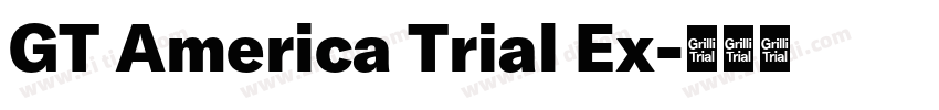 GT America Trial Ex字体转换